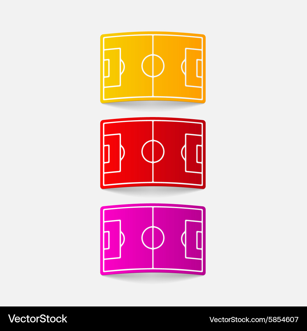 Realistic design element playing field Vector Image
