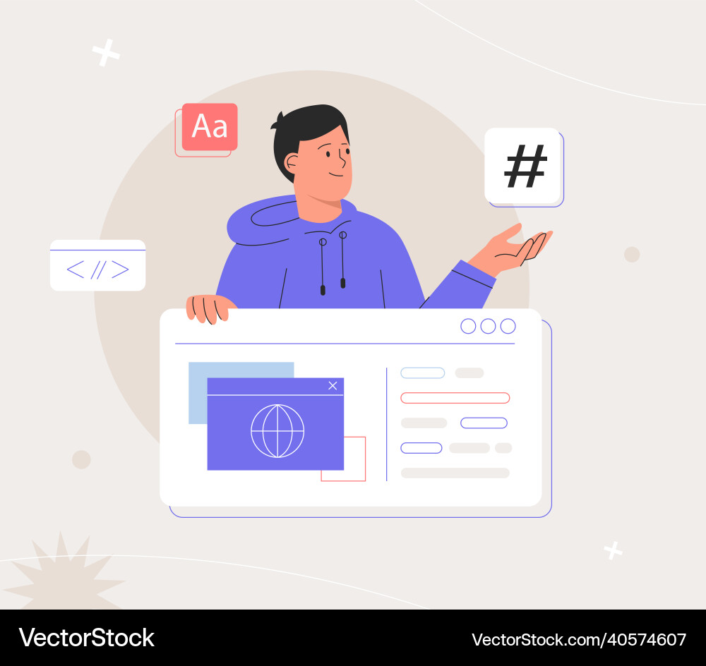 Software Development Concepts vector image