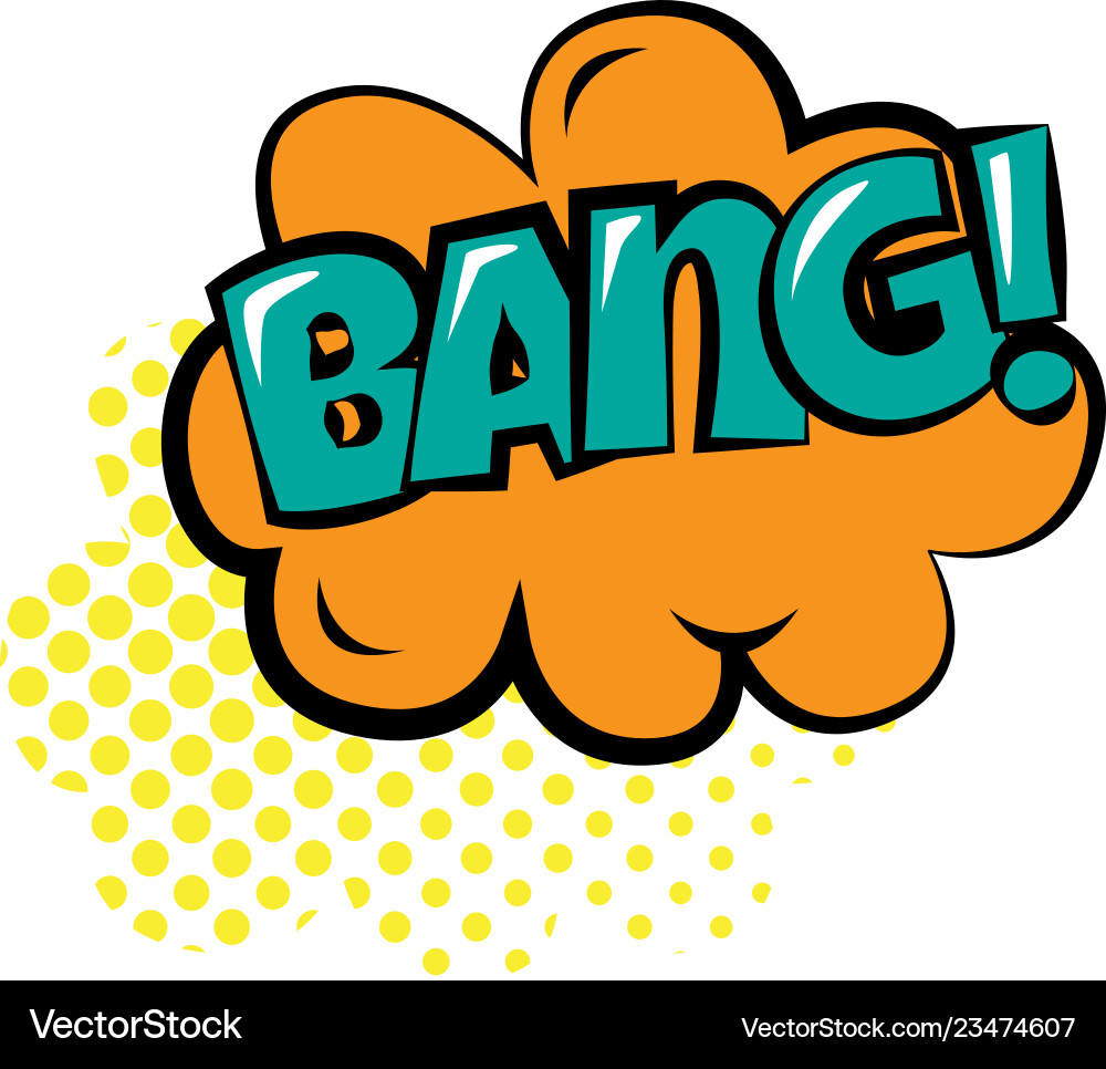Sticker bubble with text short message in color Sticker bubble with text short message in color vector image