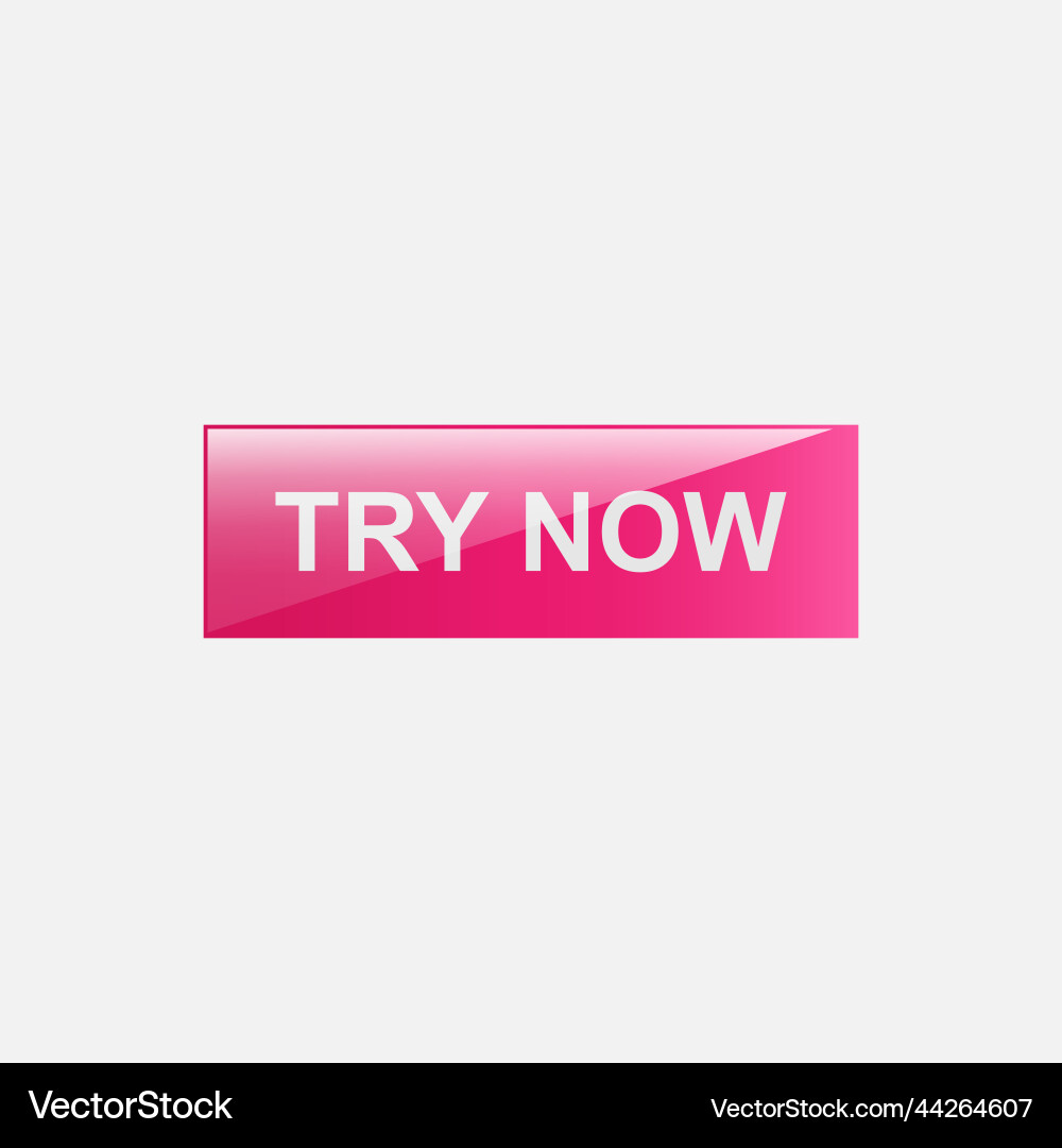 Try now web design button vector image
