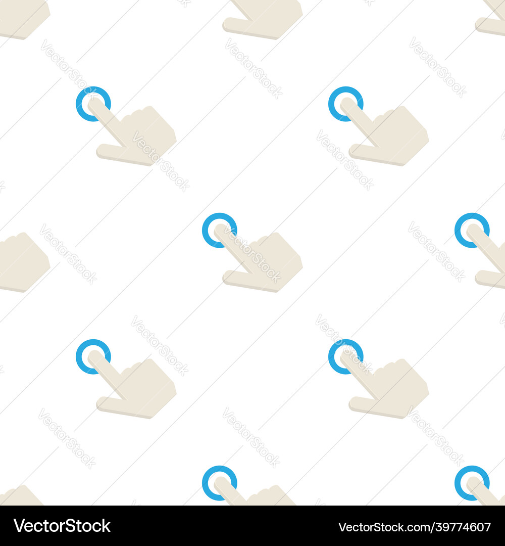 Working cursor pattern seamless vector image