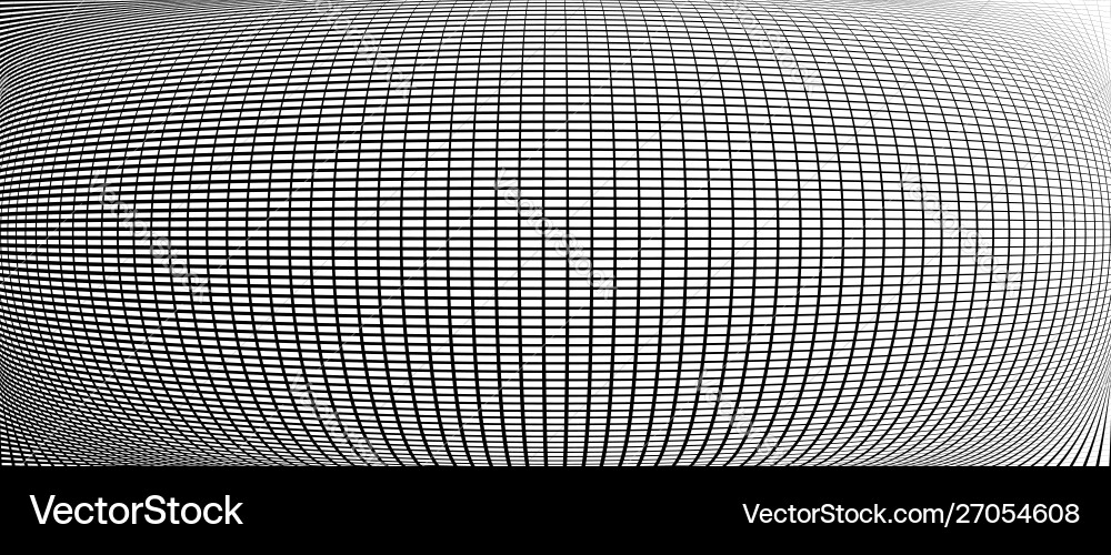3d circular burst convex globe sphere orb distort Vector Image