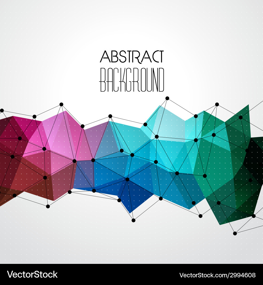 Abstract geometric background with triangle vector image