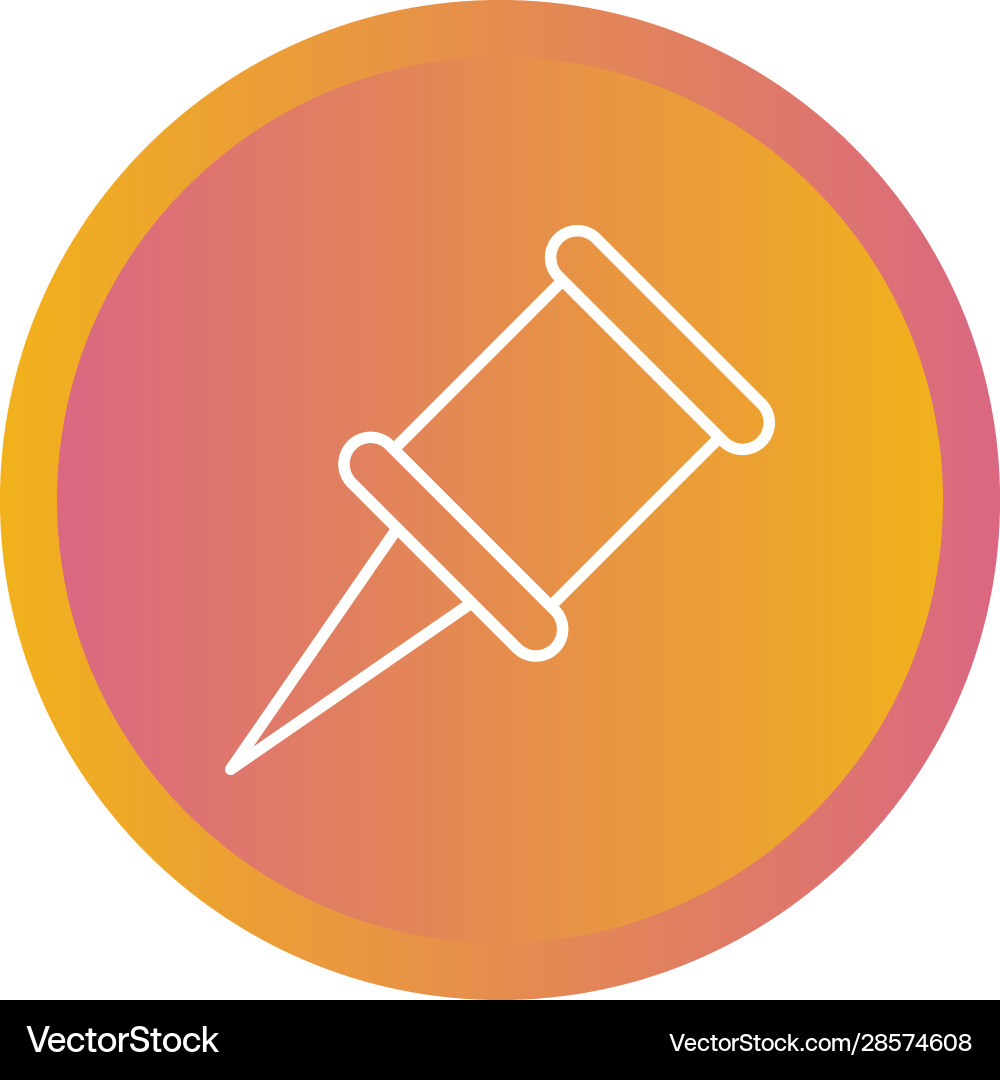 Beautiful pointer line icon Vector Image