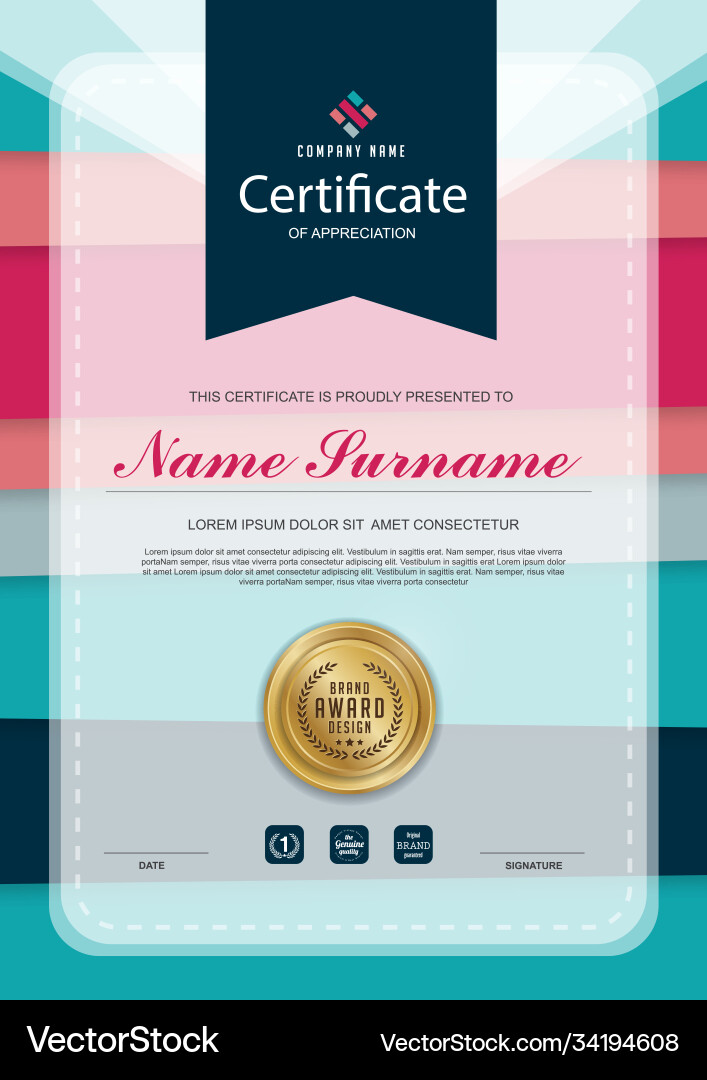 Certificate 354 (34194608) – Royalty-Free Vector | VectorStock