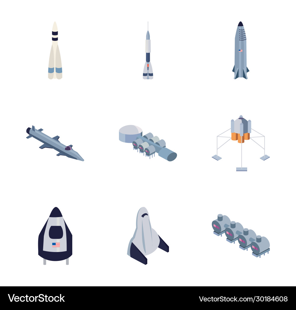 Isolated space fill style icon set design Isolated space fill style icon set design vector image
