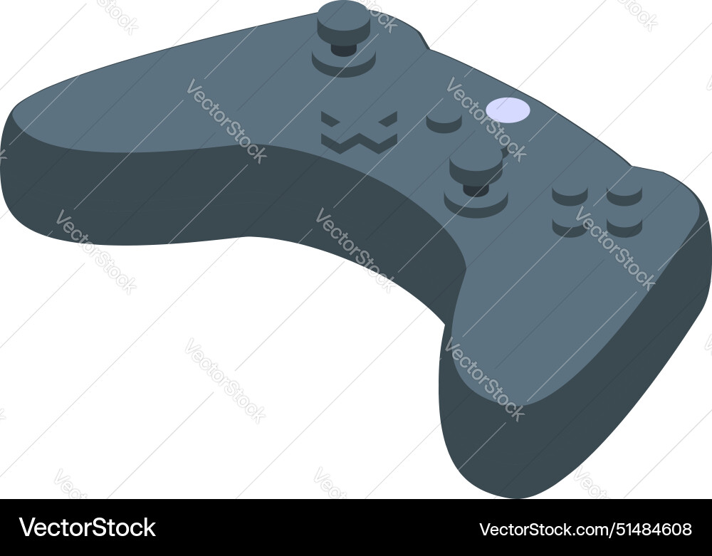 Modern game controller isolated on white Modern game controller isolated on white vector image