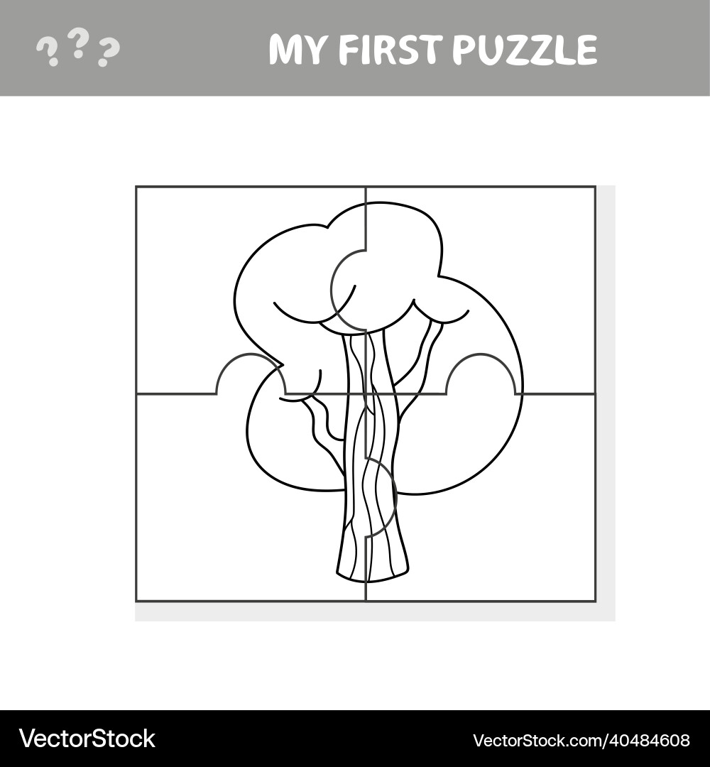 Puzzle tree design Puzzle tree design Vector Image