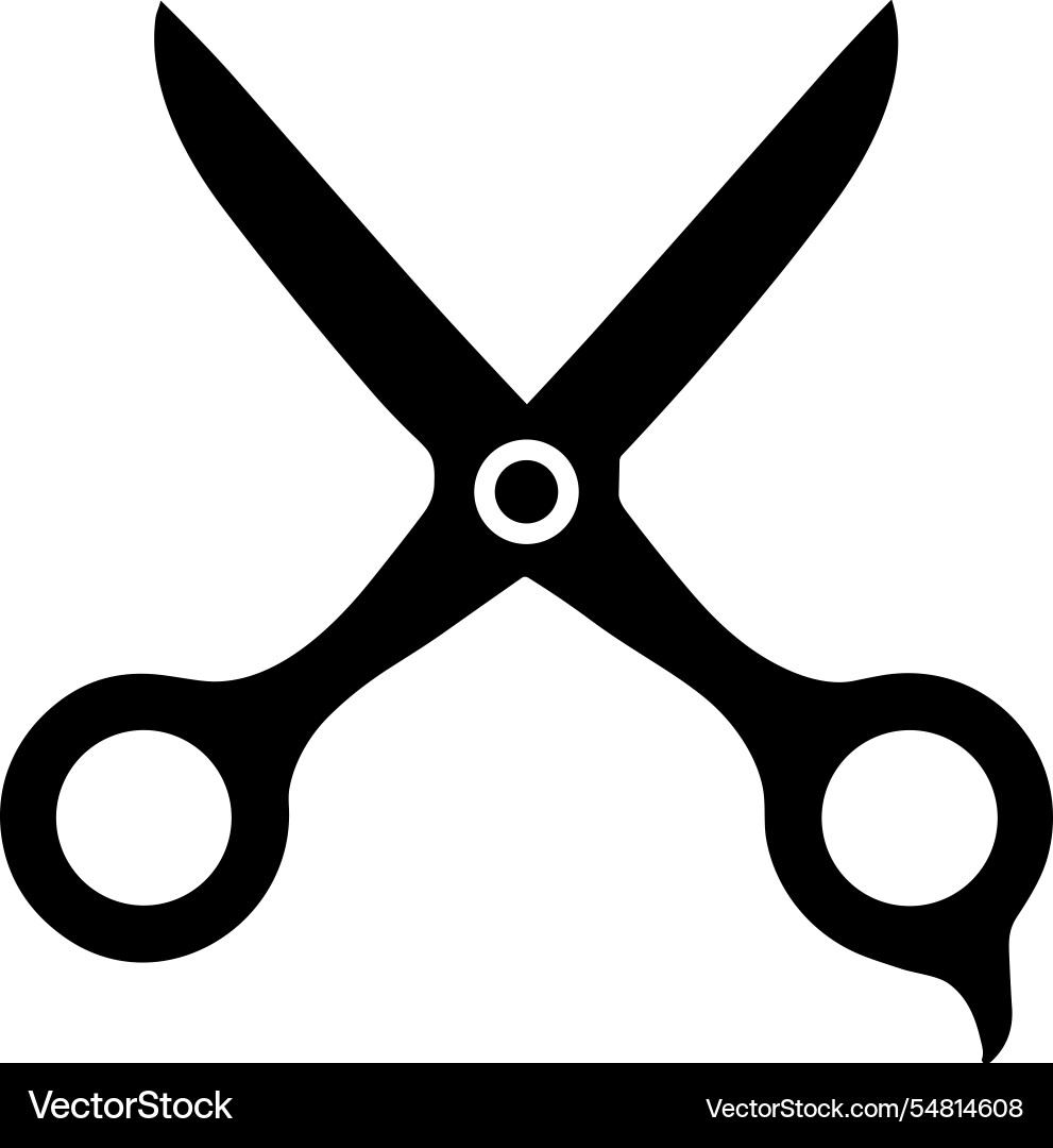 Scissors isolated on white background vector image