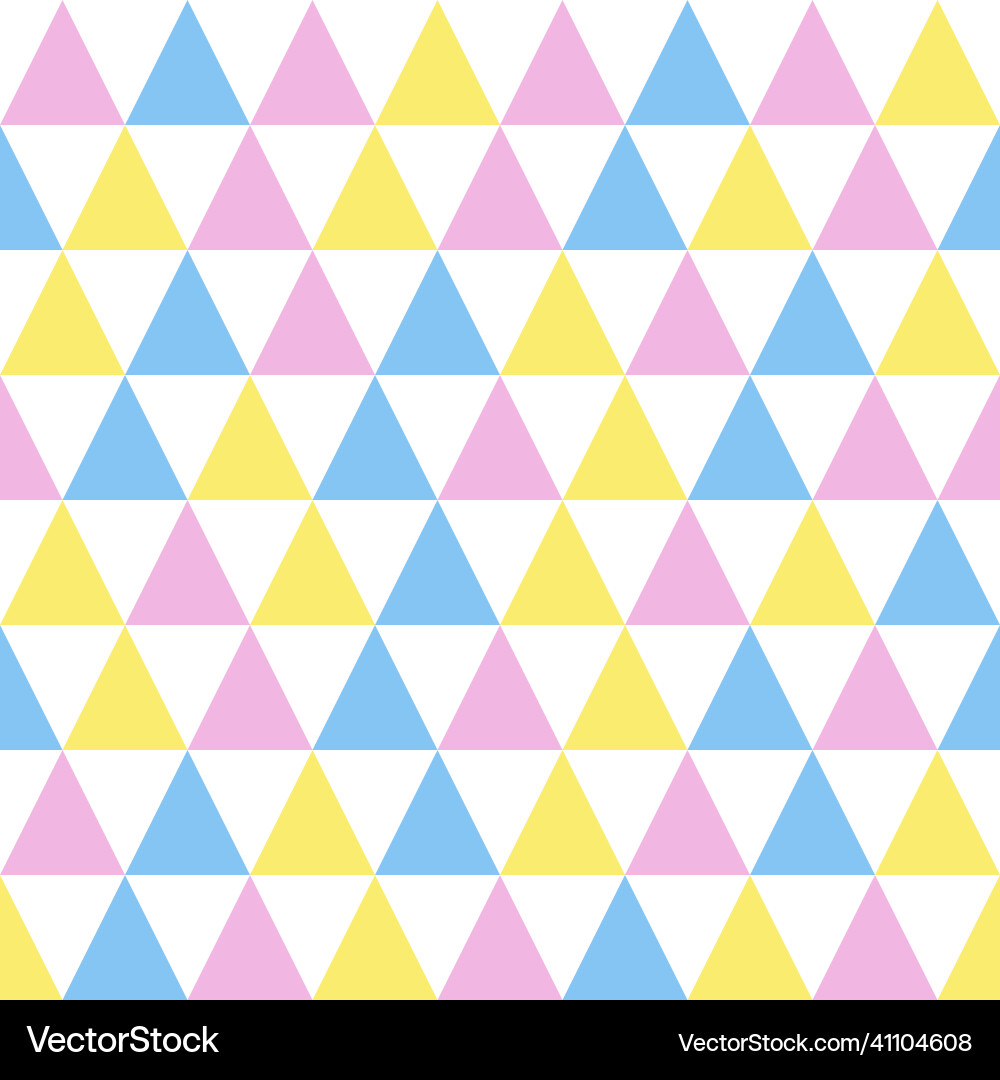 White background with colorful triangle White background with colorful triangle vector image
