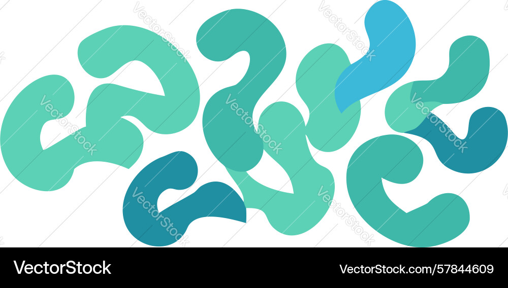 Abstract amoebic blobs organic shape design Vector Image
