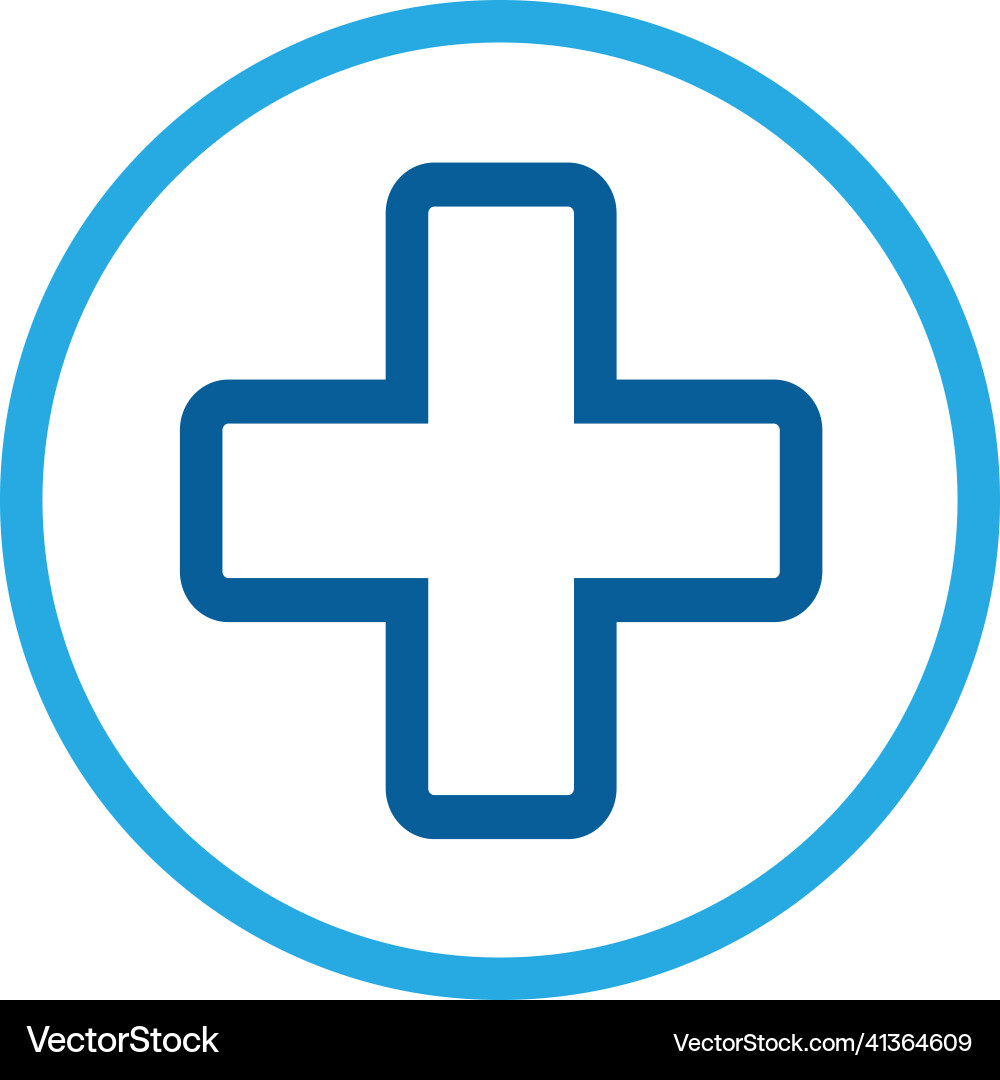 Button plus icon sign symbol design vector image