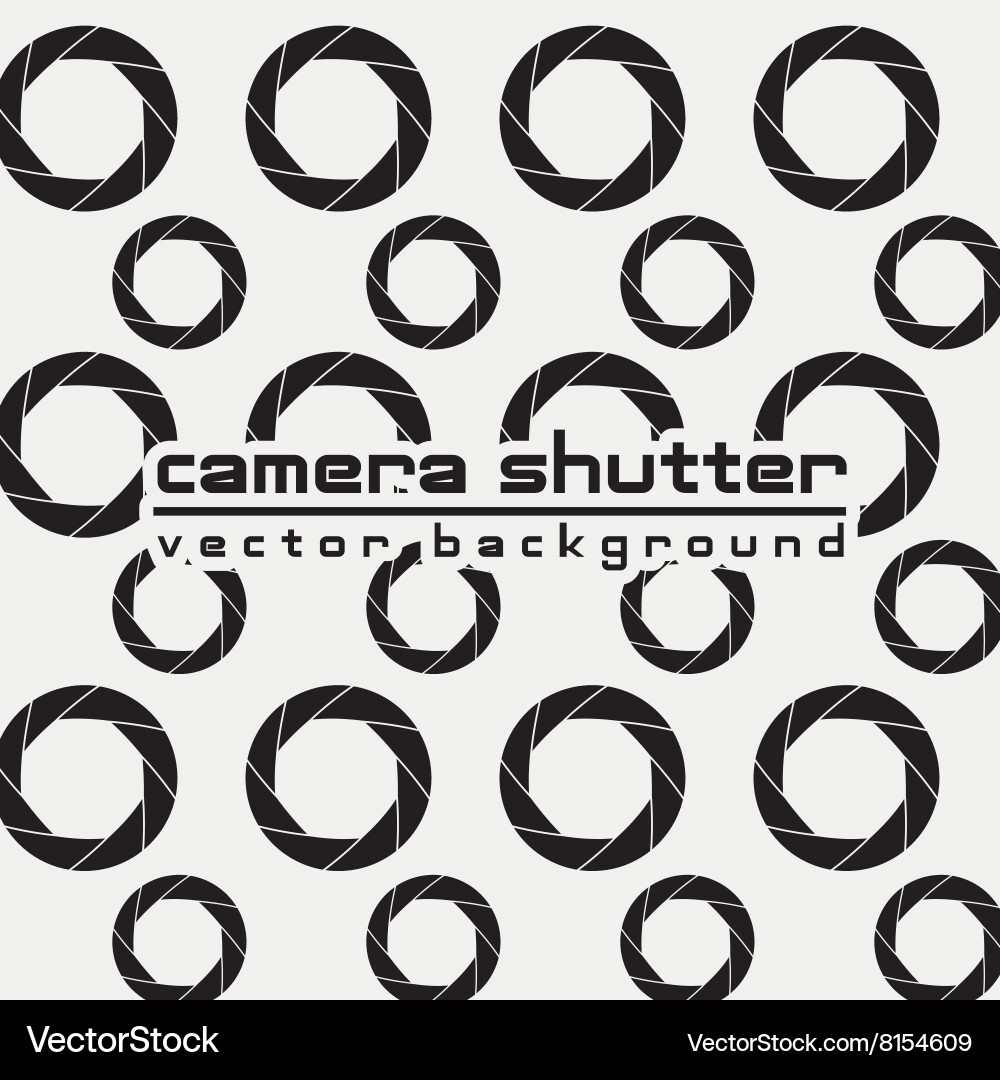 Camera shutter background vector image