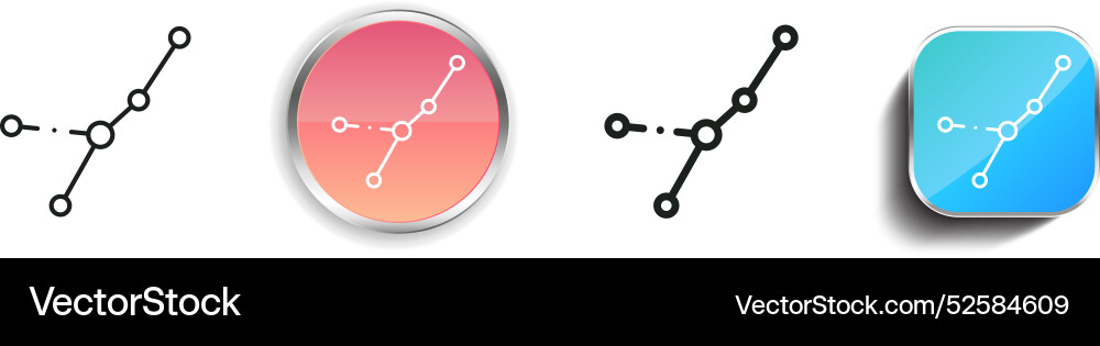 Cancer icon thin linear regular and button style vector image