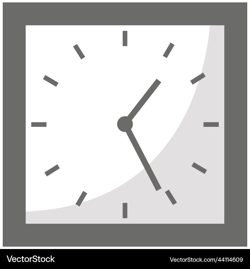 Clock icon in flat style timer isolated business Clock icon in flat style timer isolated business vector image