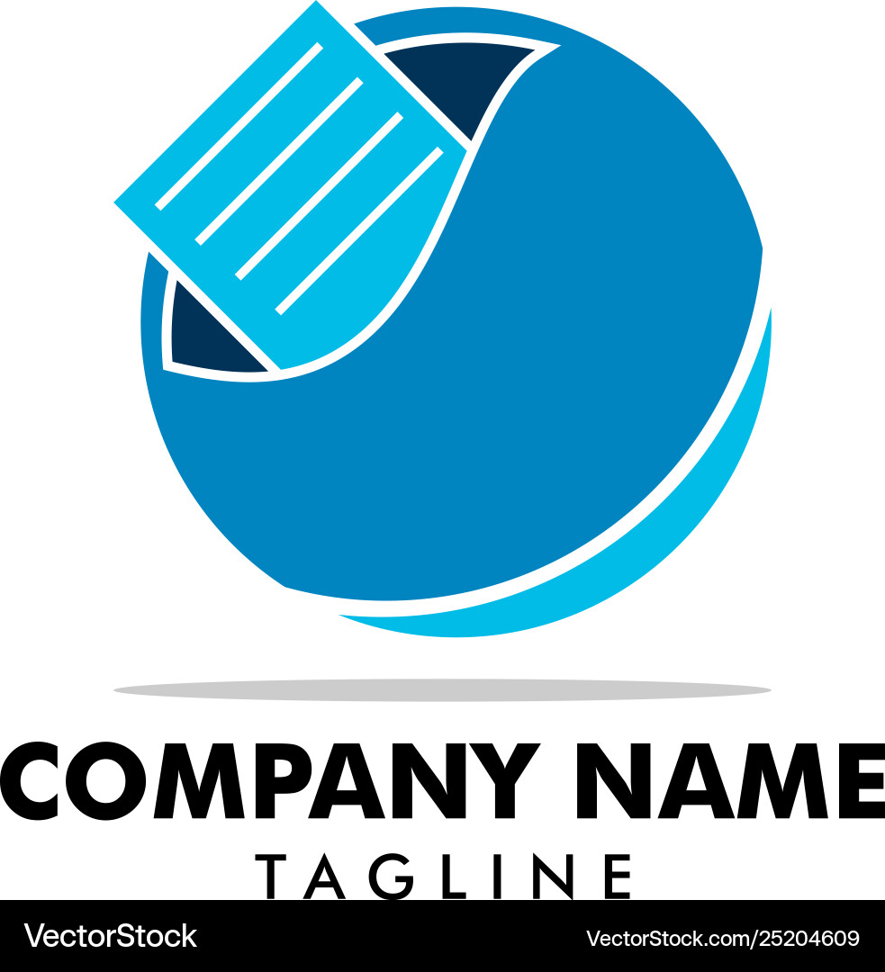 Document file paper data logo Vector Image