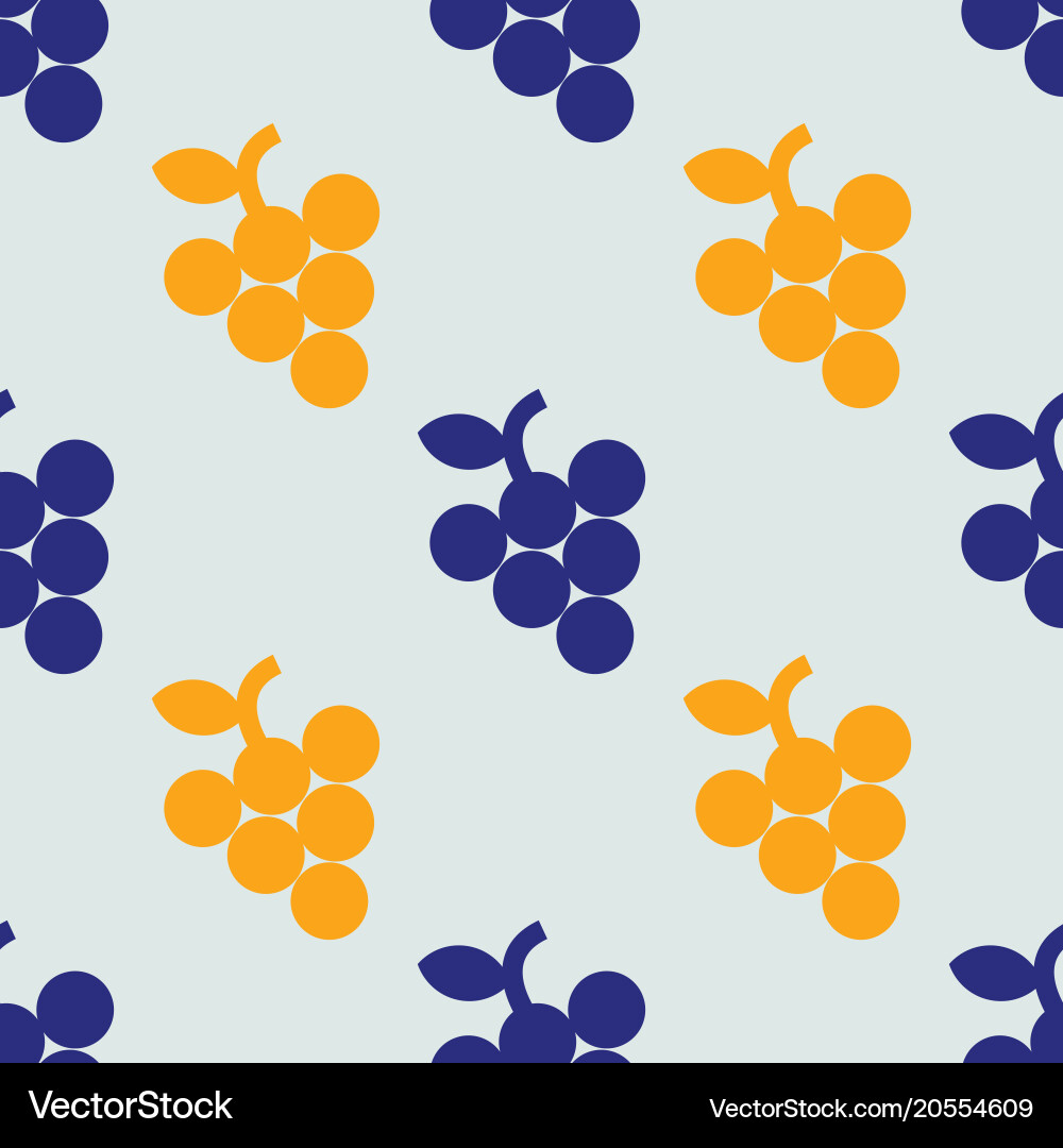 Grape simple seamless pattern vector image