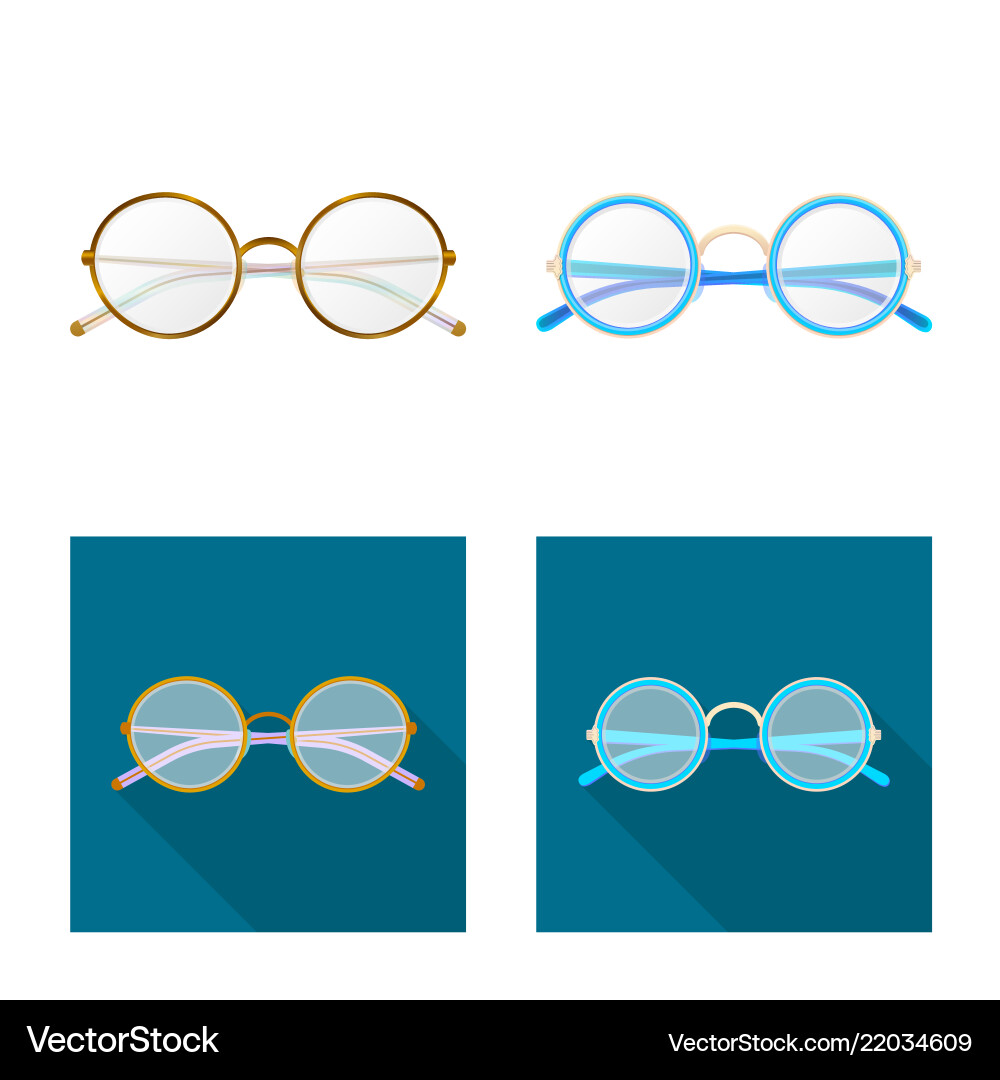 Isolated object of glasses and frame icon vector image