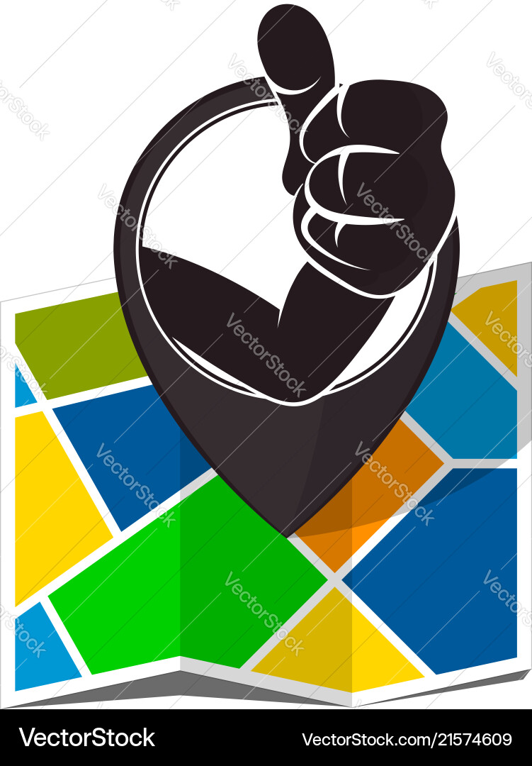 Navigation Map Marker vector image