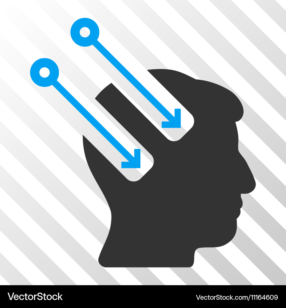 Neural interface icon vector image