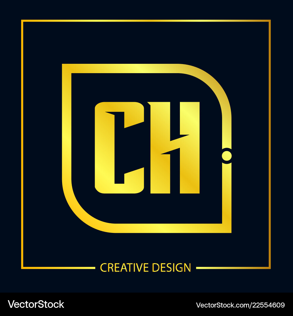 Original Buchstaben ch Logo Vorlage Design Original Buchstaben ch Logo Vorlage Design vektorbild