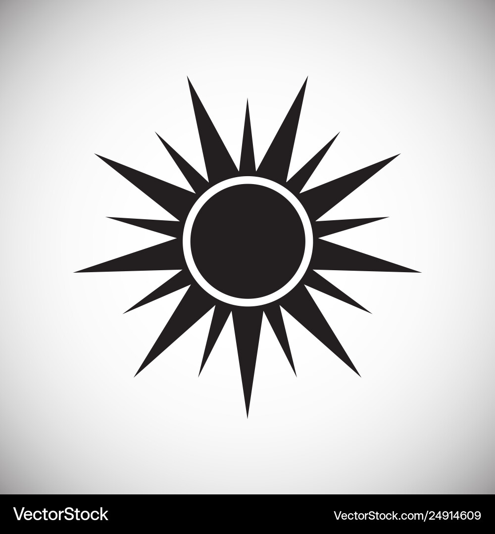 Sun icon on background for graphic and web design Sun icon on background for graphic and web design Vector Image