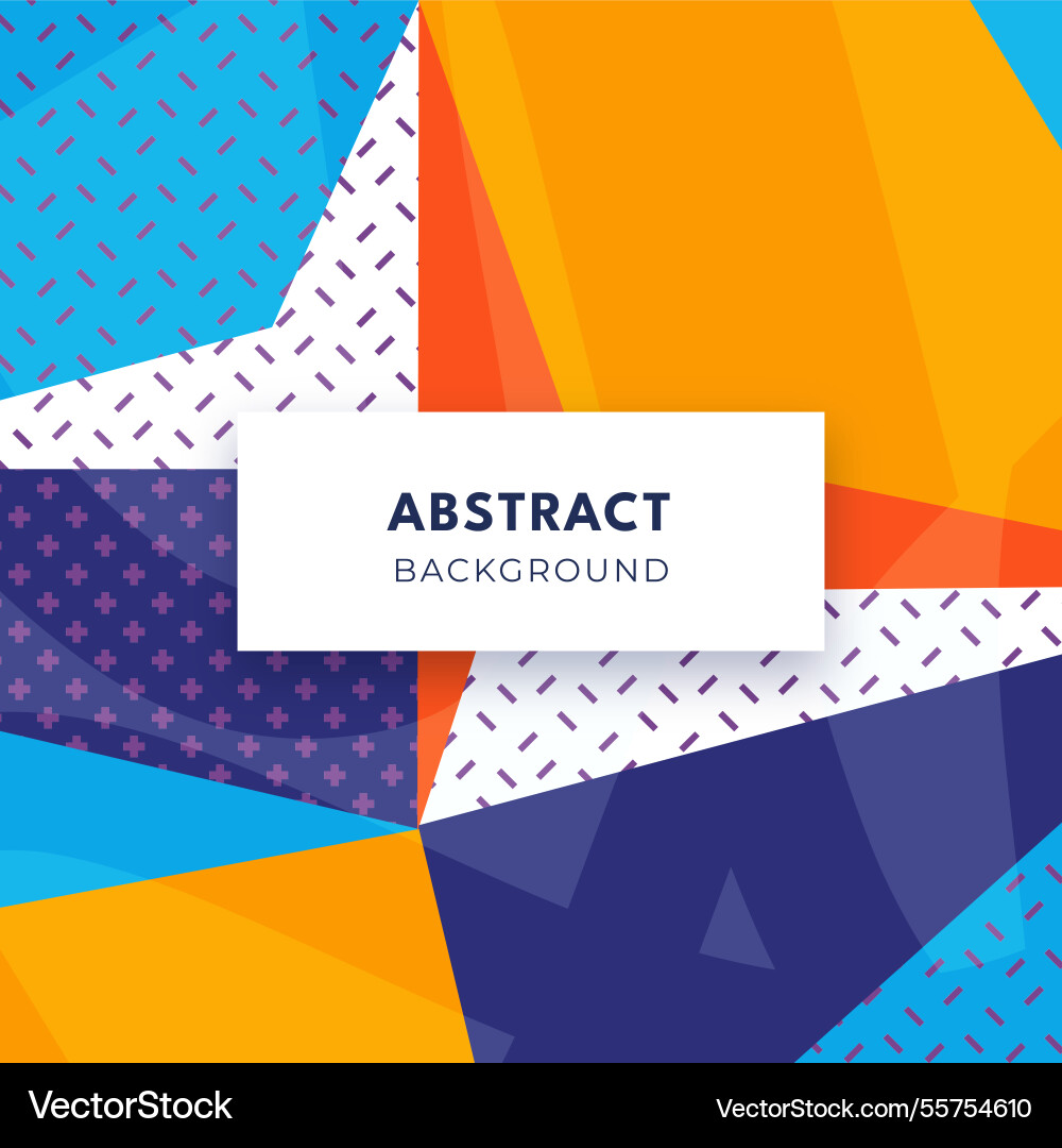 Abstract background with geometric design vector image