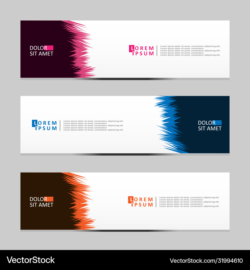 Abstract design banner web template Vector Image