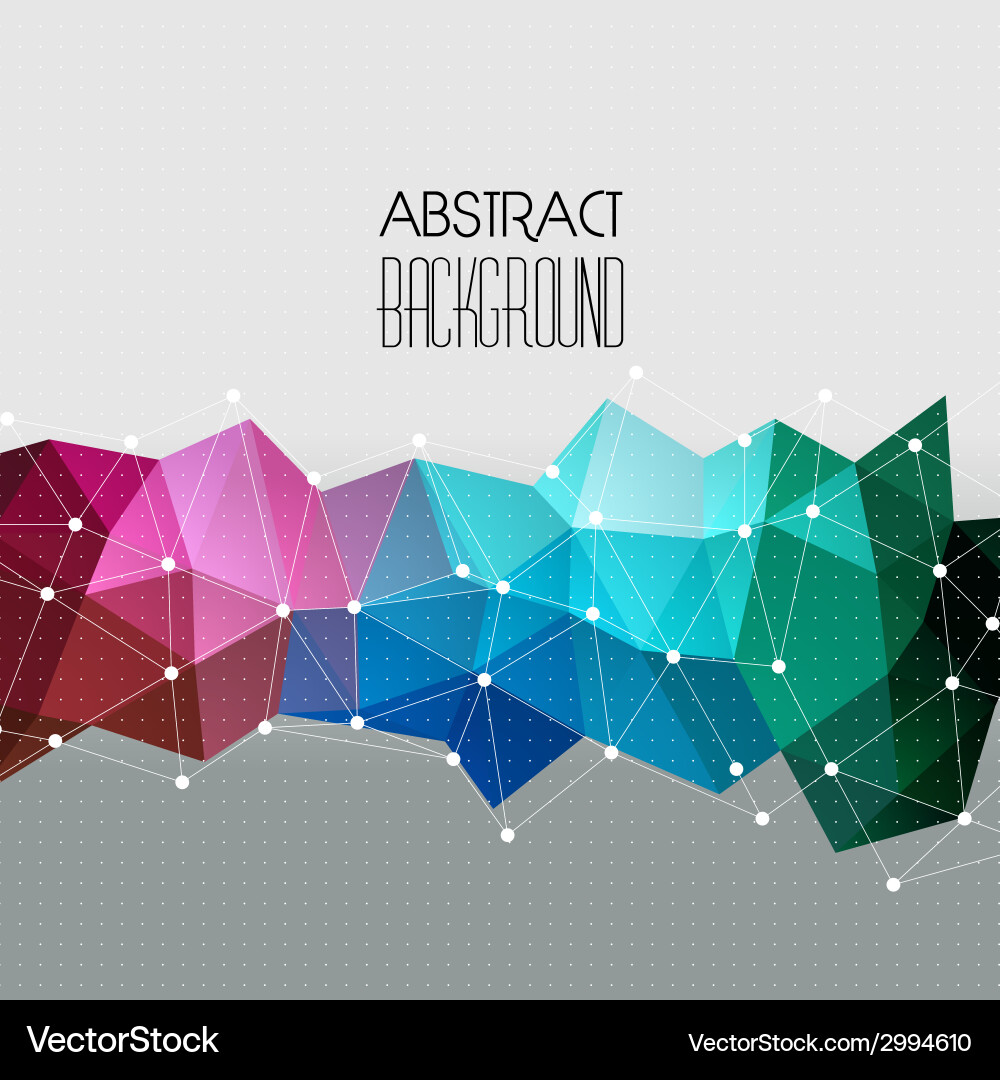 Abstract geometric background with triangle Vector Image
