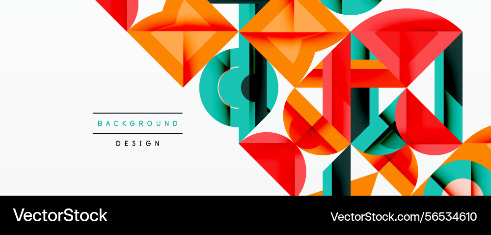 Abstract geometric shapes overlap creating Abstract geometric shapes overlap creating vector image