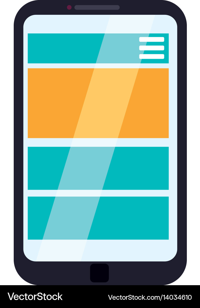 Browser web interface vector image