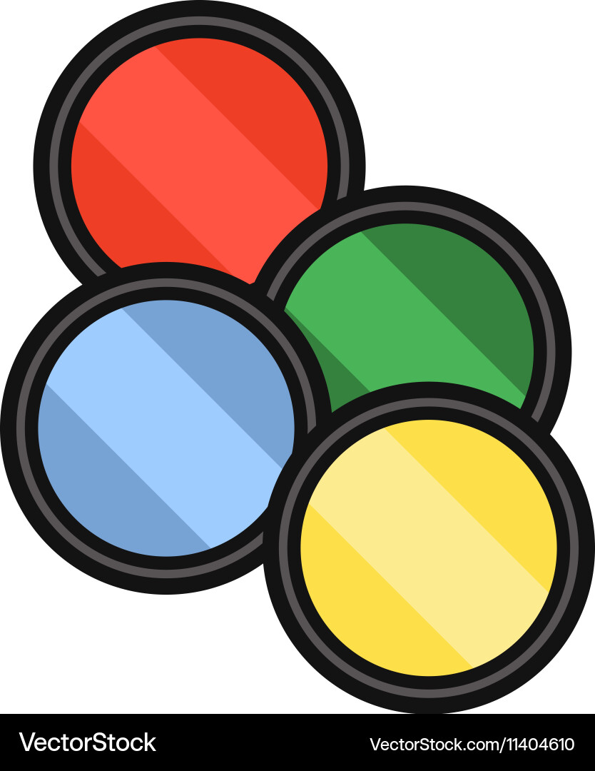 Camera filters Vector Image