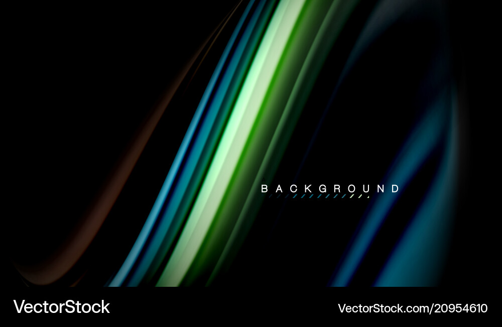 Fluid Color Wave Abstract Vector Image