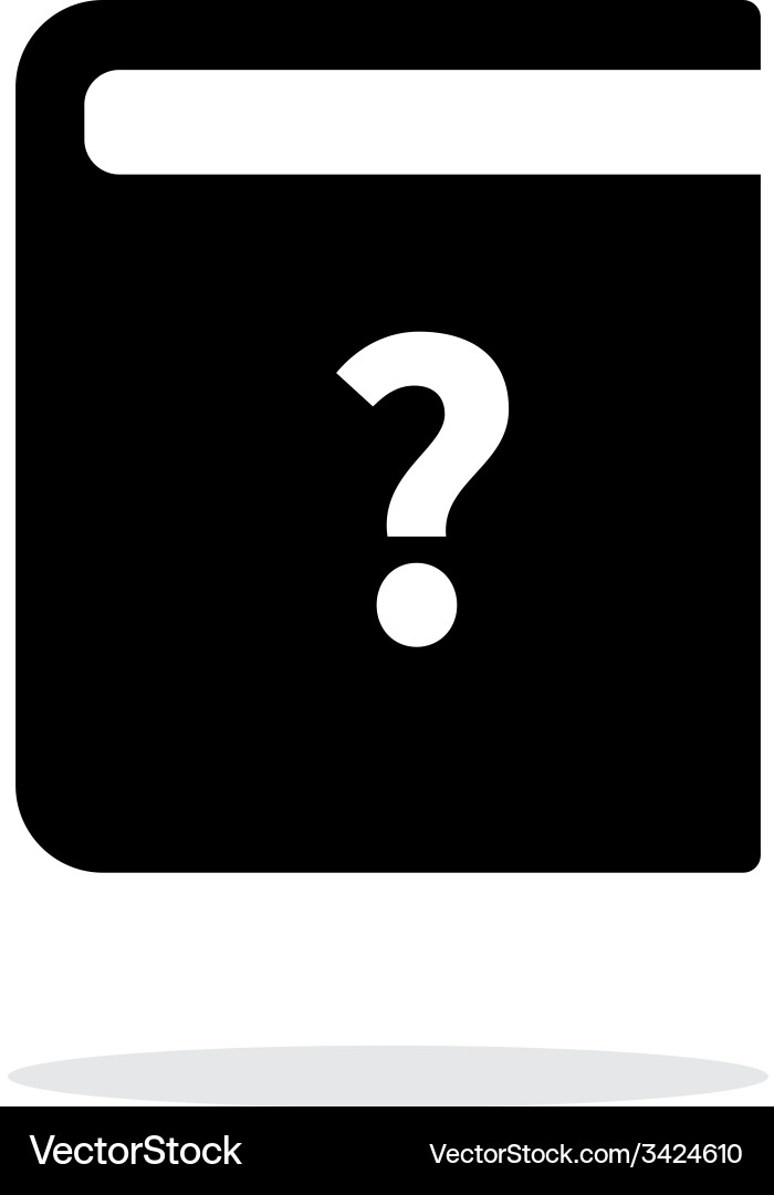 Instruction book simple icon on white background Vector Image