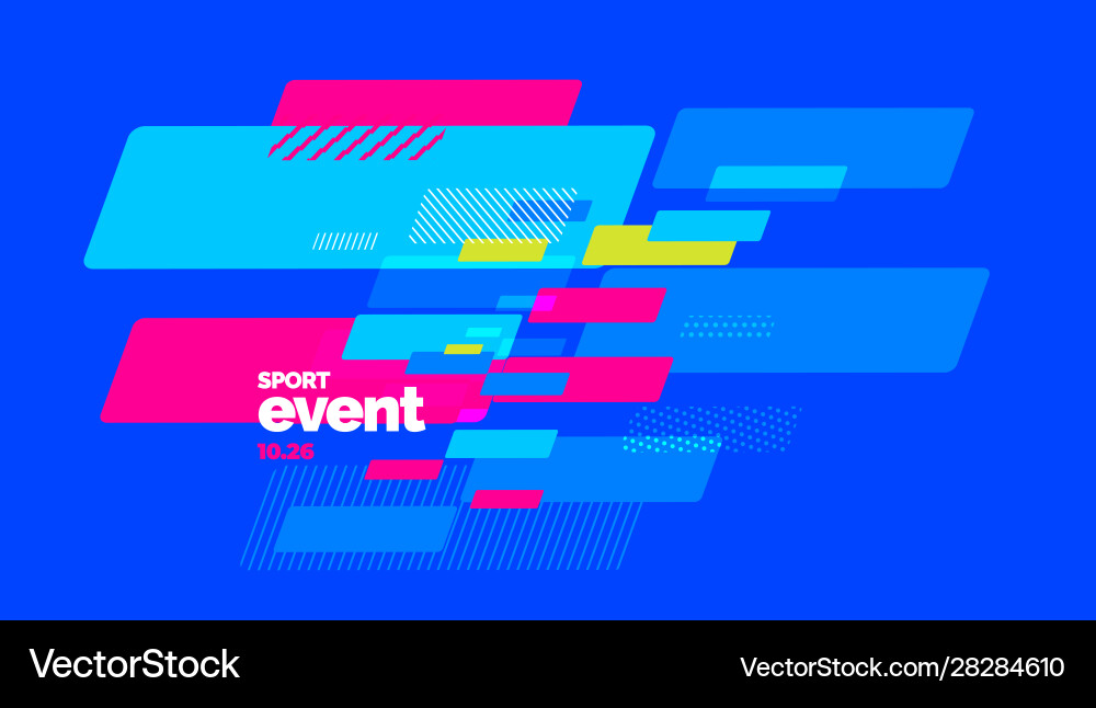 Layout poster template design for mega event Layout poster template design for mega event vector image