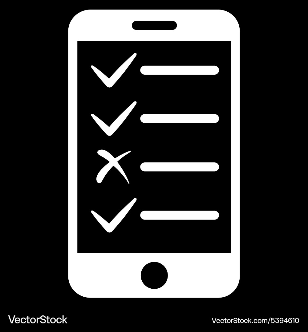 Mobile tasks icon from commerce set vector image