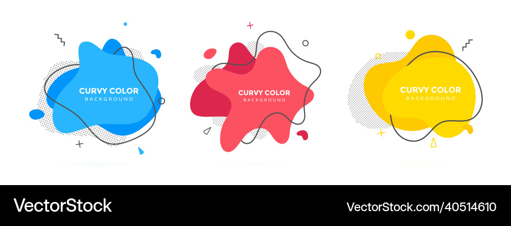 Modern liquid irregular amoeba blob shape abstract Vector Image