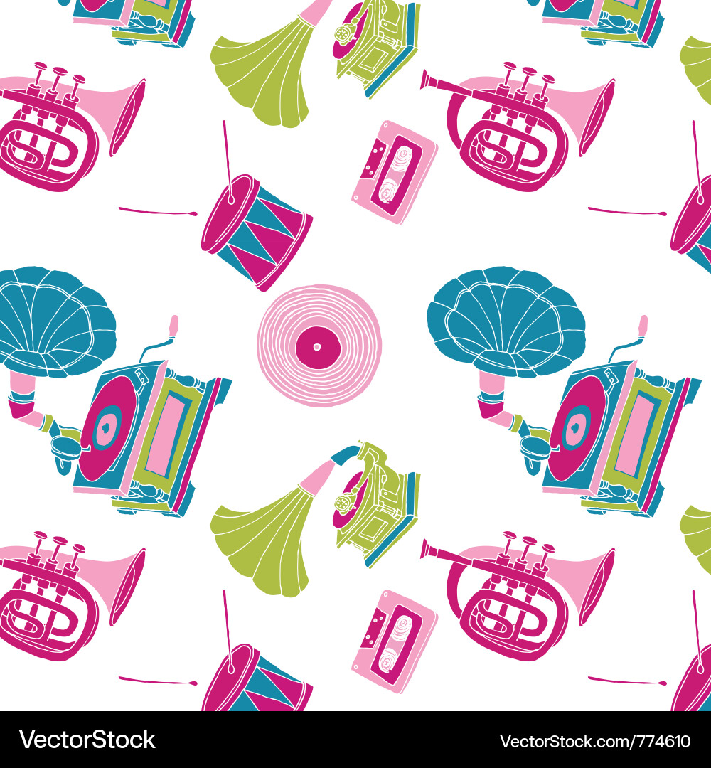 Musical Notes Pattern vector image