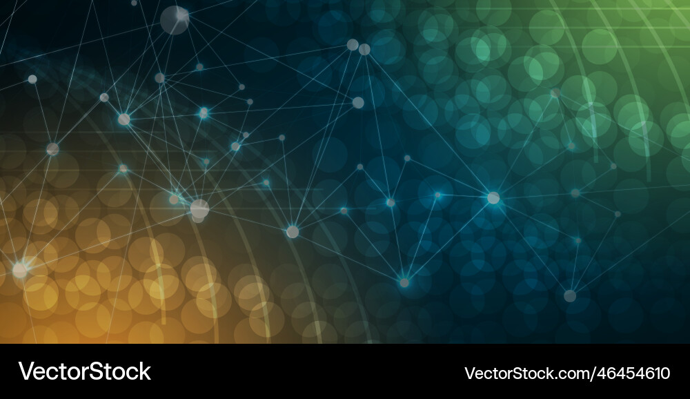 Neural network concept connected cells with links Neural network concept connected cells with links vector image