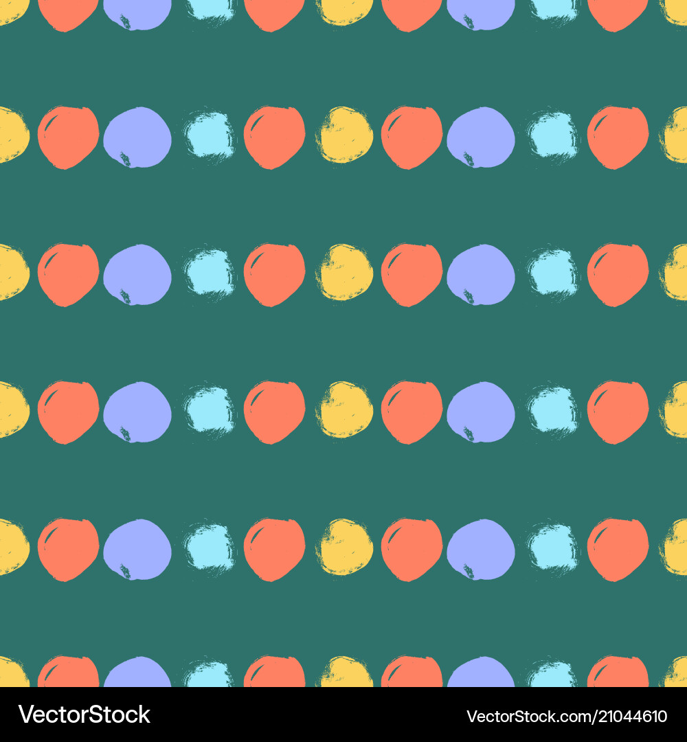 Seamless colorful pattern with circles Vector Image