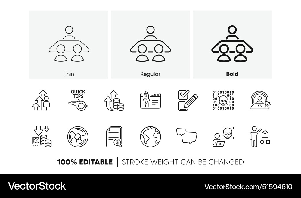 Tutorials interview job and speech bubble line Tutorials interview job and speech bubble line vector image