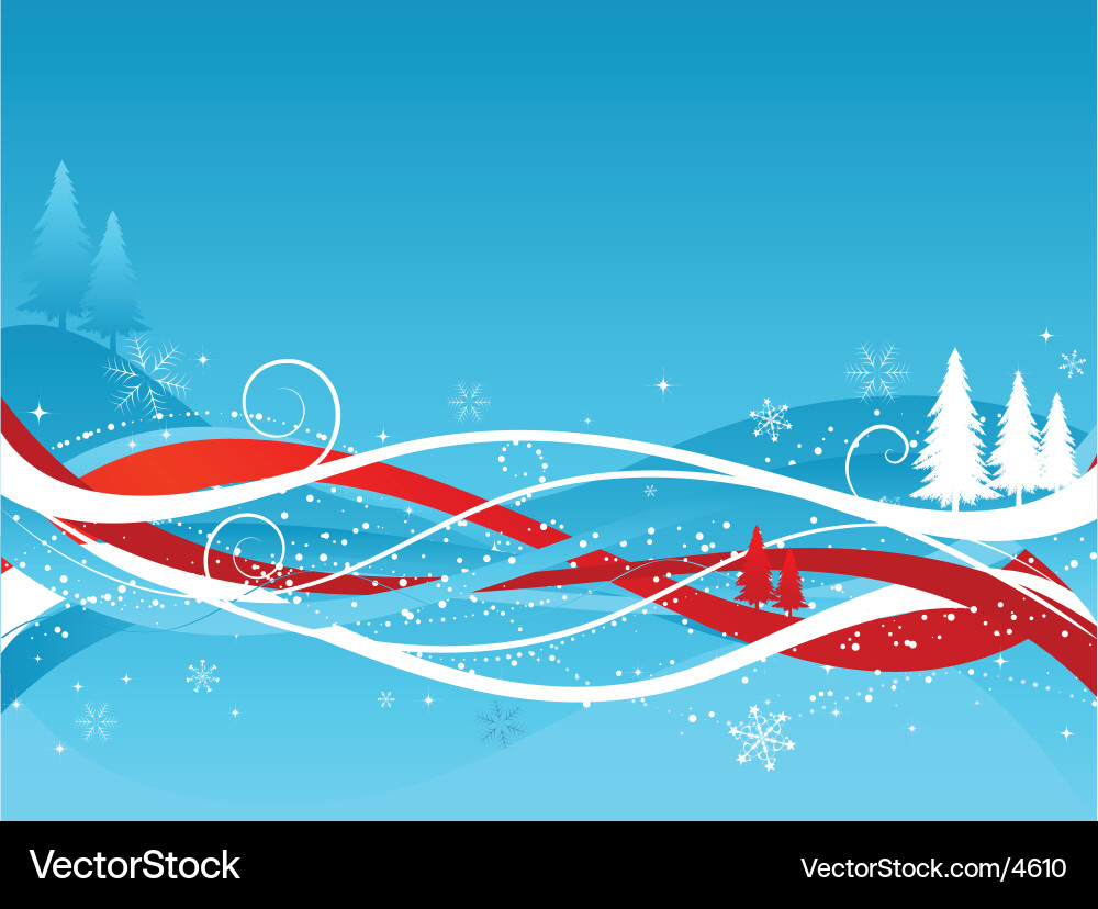 Winter Snowflake Background Vector Image