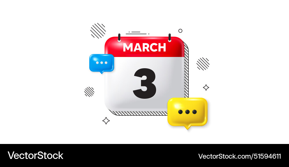 3rd day of the month icon event schedule date 3rd day of the month icon event schedule date vector image
