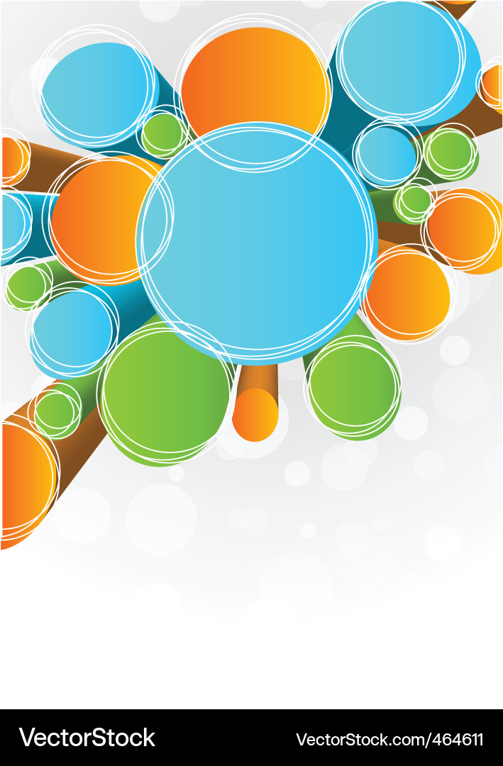 Abstract background with circles vector image