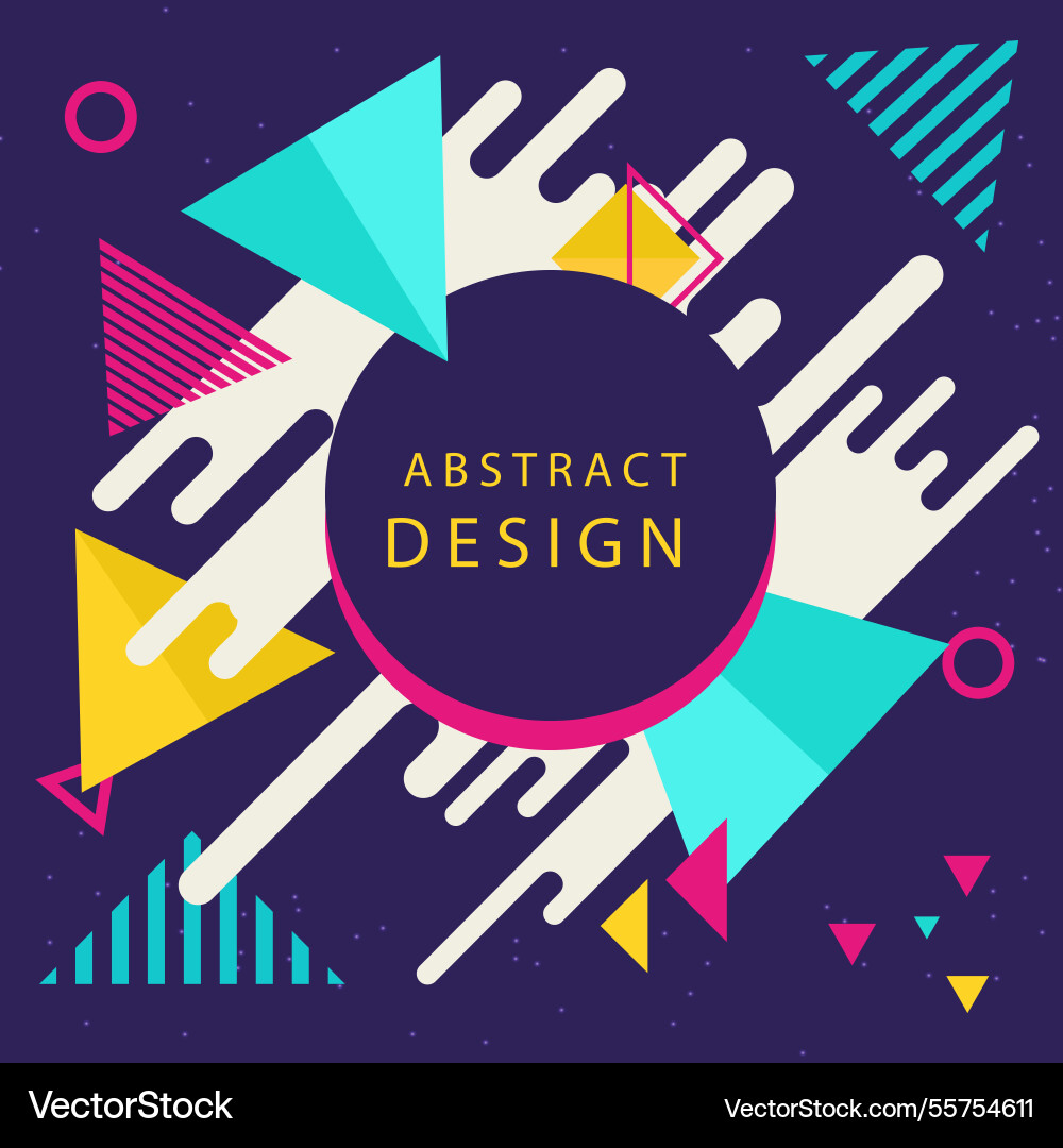 Abstract background with geometric design Vector Image
