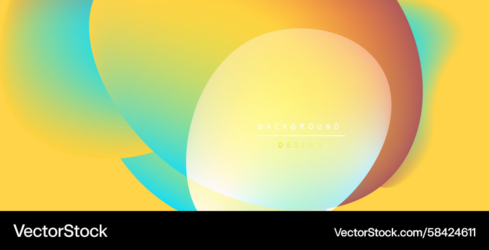 Abstract Colorful Gradient Background Vector Image