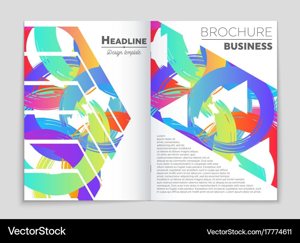 Abstract layout background set for art vector image