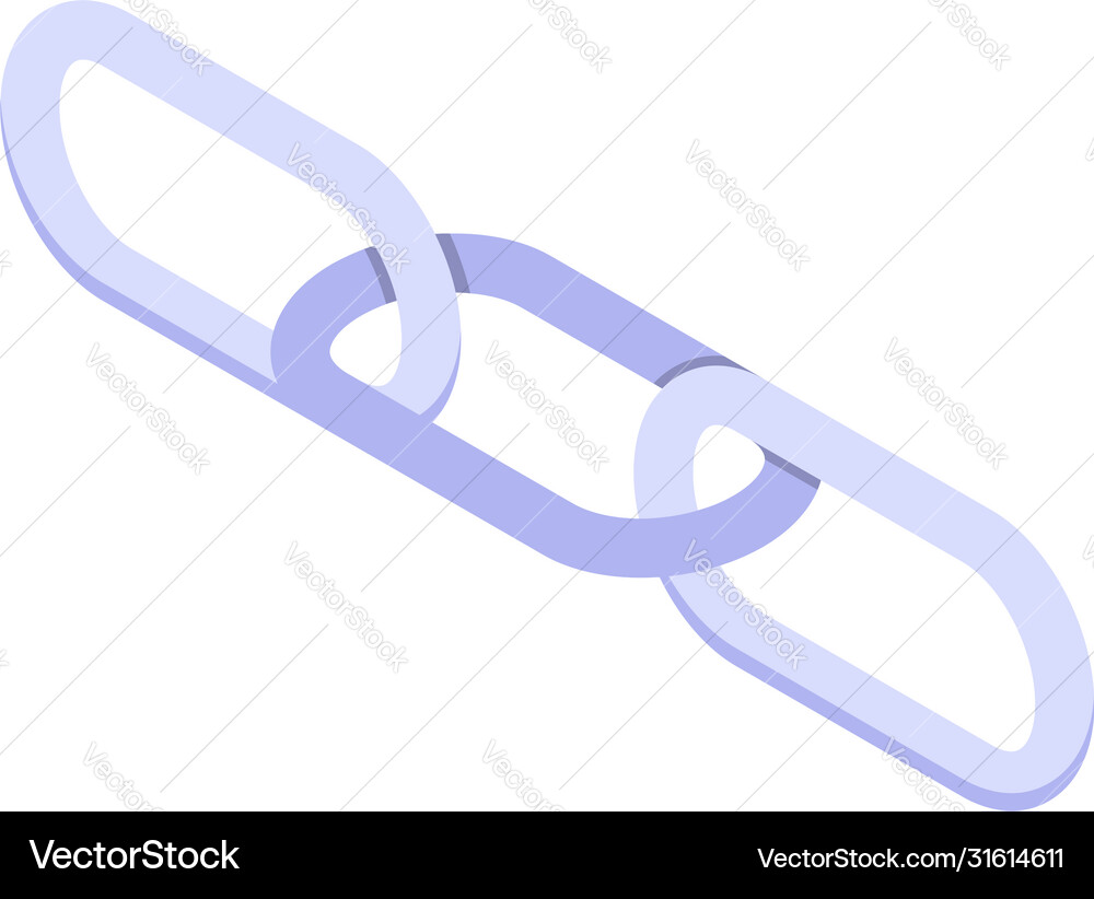 Building links icon isometric style Vector Image