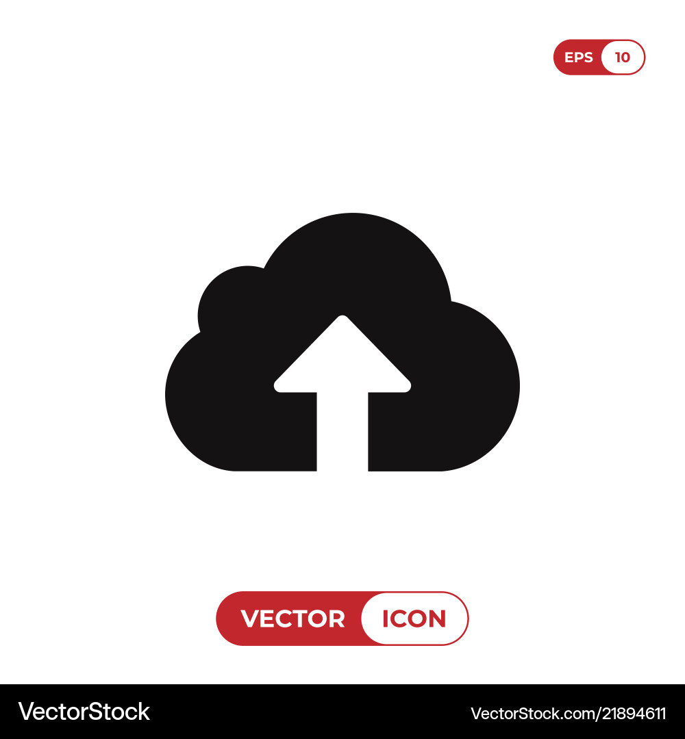 Cloud computing icon vector image