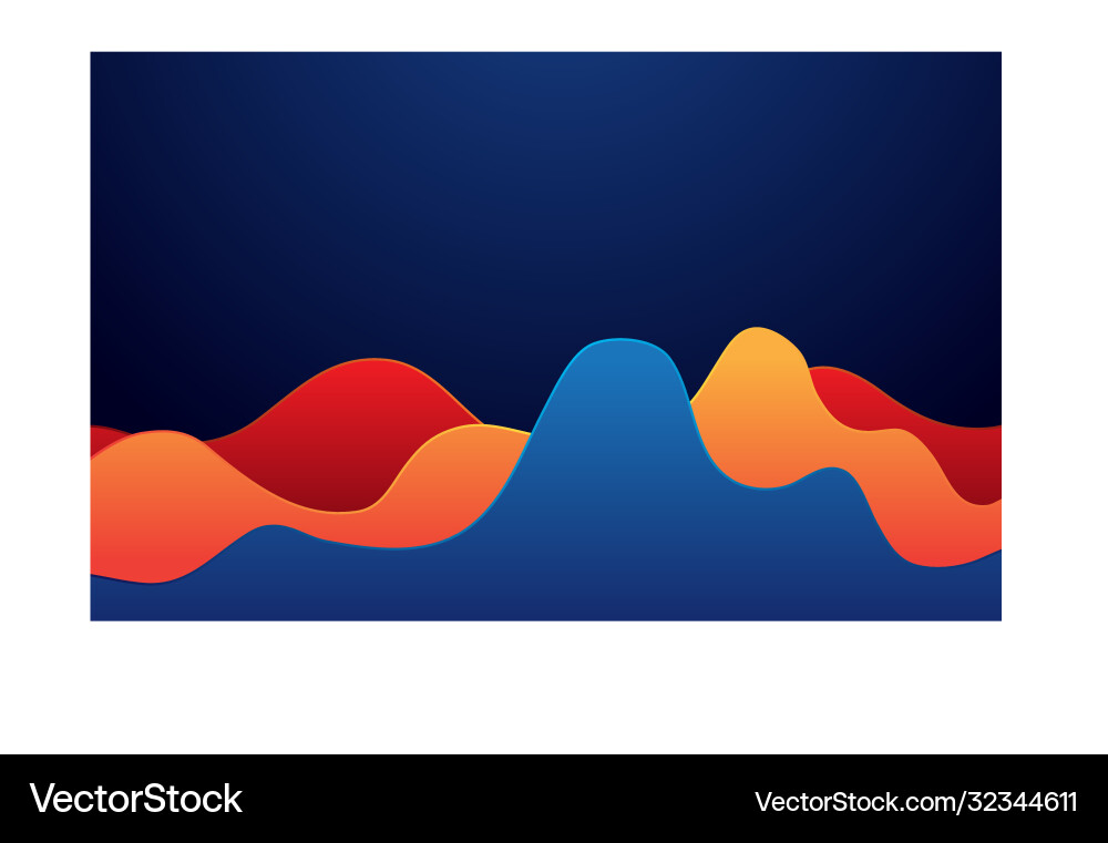 Colorful lines layer background modern overlap Vector Image